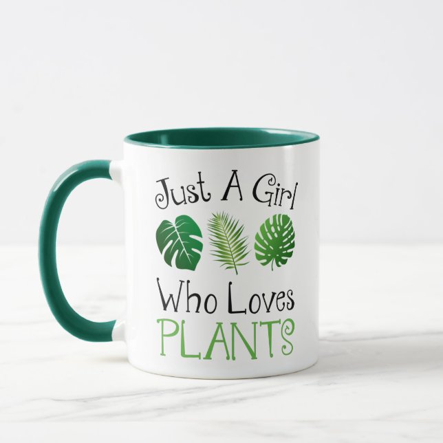 Caneca Só Uma Garota Que Adora Plantas (Esquerda)