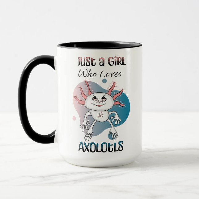 Caneca Só uma garota que ama Axolotls (Esquerda)