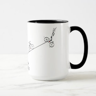 Caneca Sobre o aniversário do Bicyclist do monte