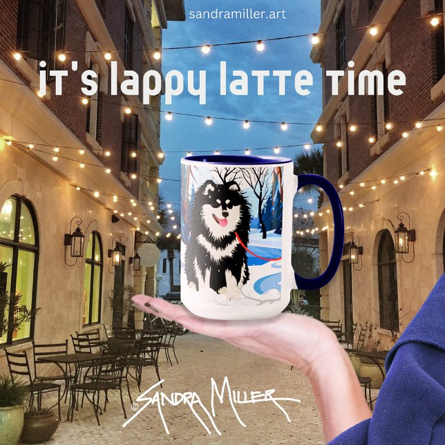 CANECA SOBRE O RIO Finnish Lapphund (Criador carregado)