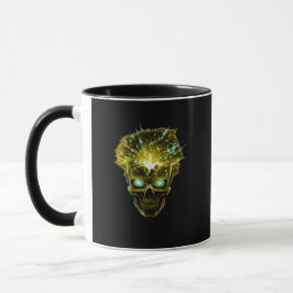 Caneca Sobrecarga Mental | Crânio Explodindo Energia Cósm