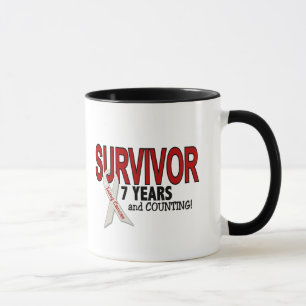 Caneca Sobrevivente de câncer do pulmão 7 anos