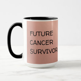 Caneca Sobrevivente de câncer Futuro Sente Melhor Café