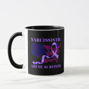 Caneca Sobrevivente mundial de consciência antiabuso