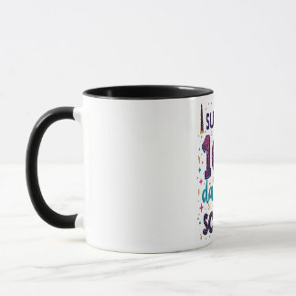Caneca Sobrevivi a 100 dias de Design de Unicórnio Escola