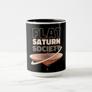 Caneca Sociedade de Saturno Plano - Design Científico
