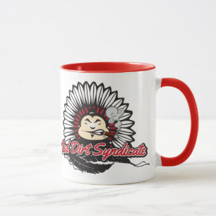 Caneca Sociedade vermelha da sujeira