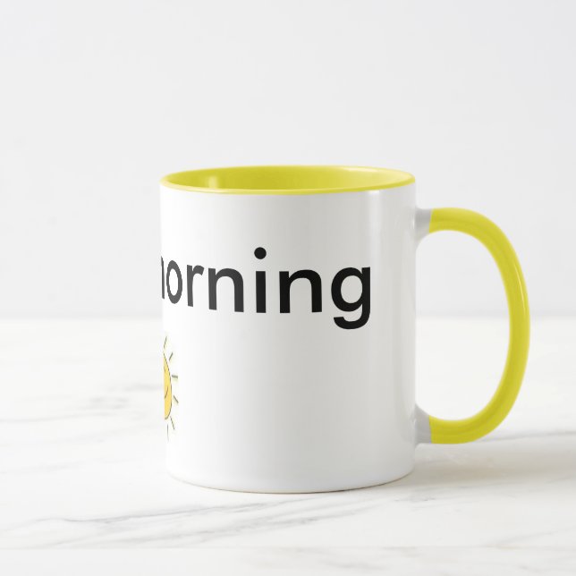 Caneca sol, bom dia (Direita)