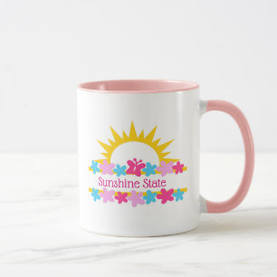 Caneca Sol E Flores
