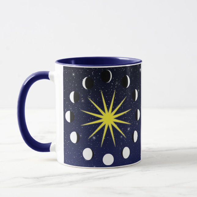 Caneca Sol, Fases da Lua e Estrelas (Esquerda)