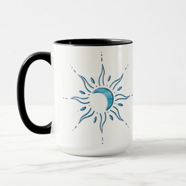 Caneca Sol Turquesa (Esquerda)