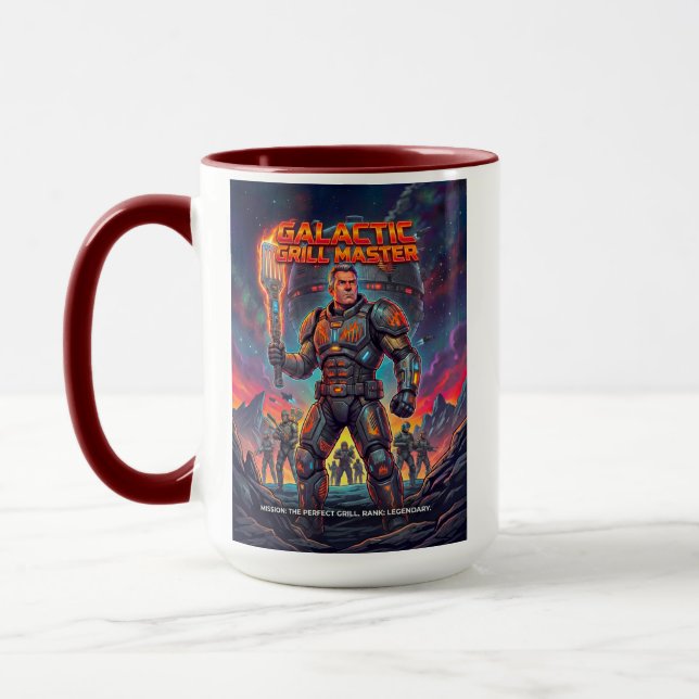 Caneca Soldado de Grill Tático de Ficção Científica Vinta (Esquerda)