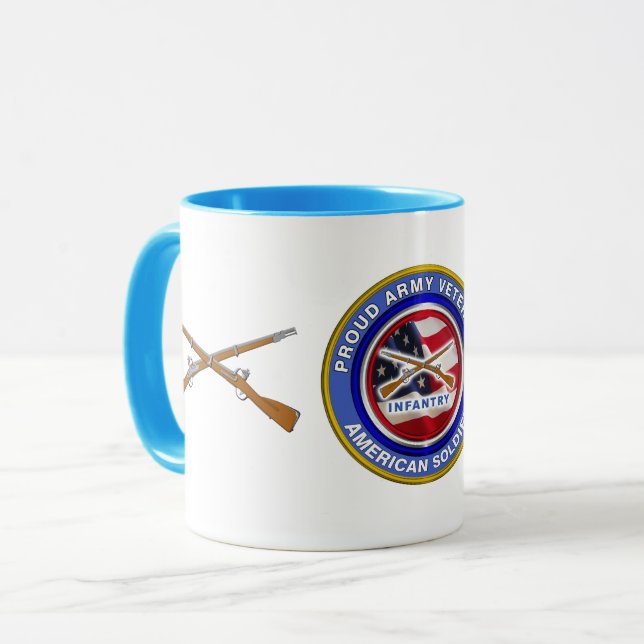 Caneca Soldado de Infância Veterana do Exército Orgânico (Frente Esquerda)