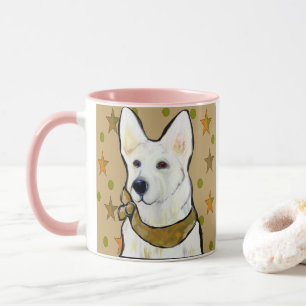 Caneca Soldado Pastor Alemão Branco