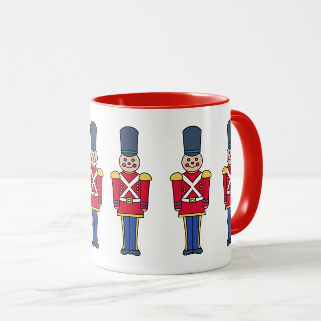 Caneca Soldados de Brinquedo de Natal (Frente Esquerda)
