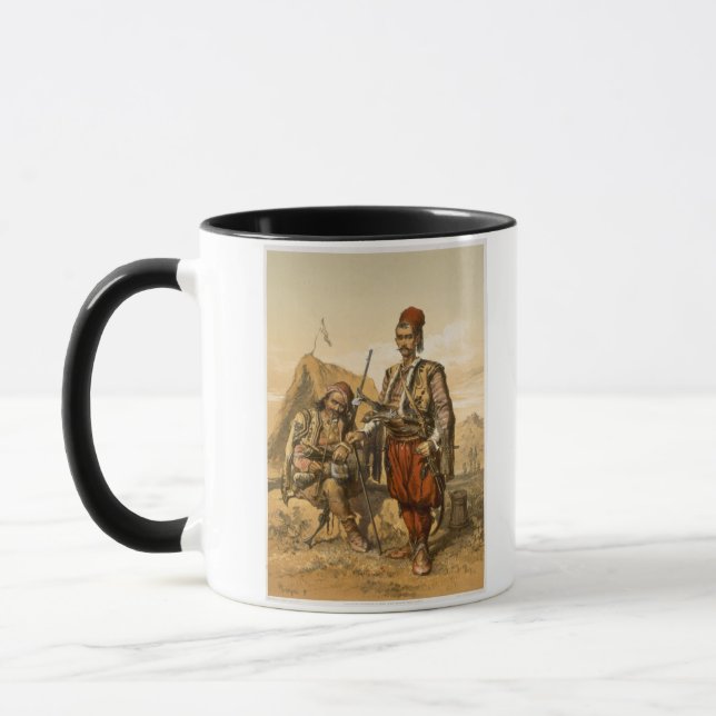 Caneca Soldados de infantaria turcos no exército do (Esquerda)