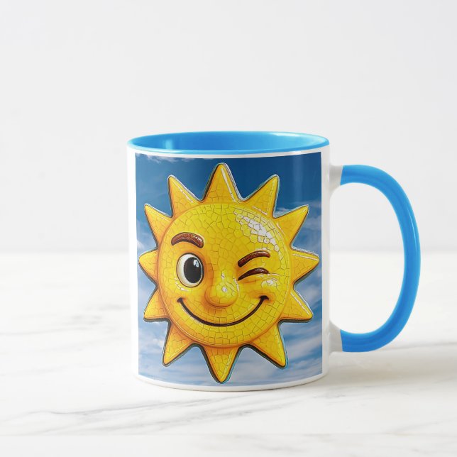 Caneca soleil joyeux avec clin d’œil (Direita)