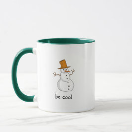 Caneca Solitário Legal Snowman Coffee Mug
