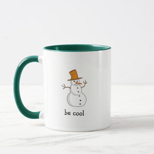 Caneca Solitário Legal Snowman Coffee Mug (Esquerda)