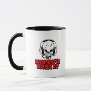 Caneca Solomonster Sons desligados logotipo
