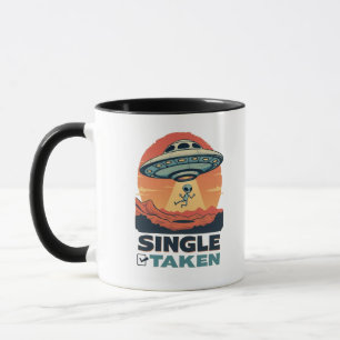 Caneca Solteiro tirado do Namorados de rapto de Alienígen