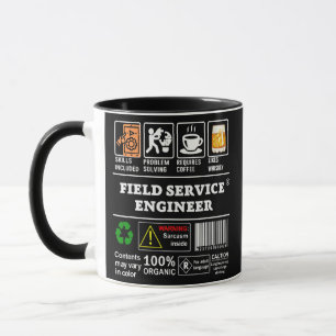 Caneca Solução de capacidades de etiquetas de ENGENHEIRO