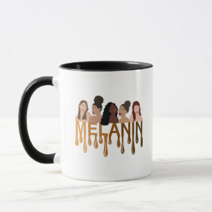 Caneca Sombras De Melanina Mug de empoderamento das mul