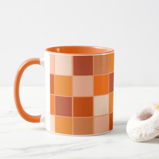 Caneca Sombras de Praças Laranja (Com Donut)