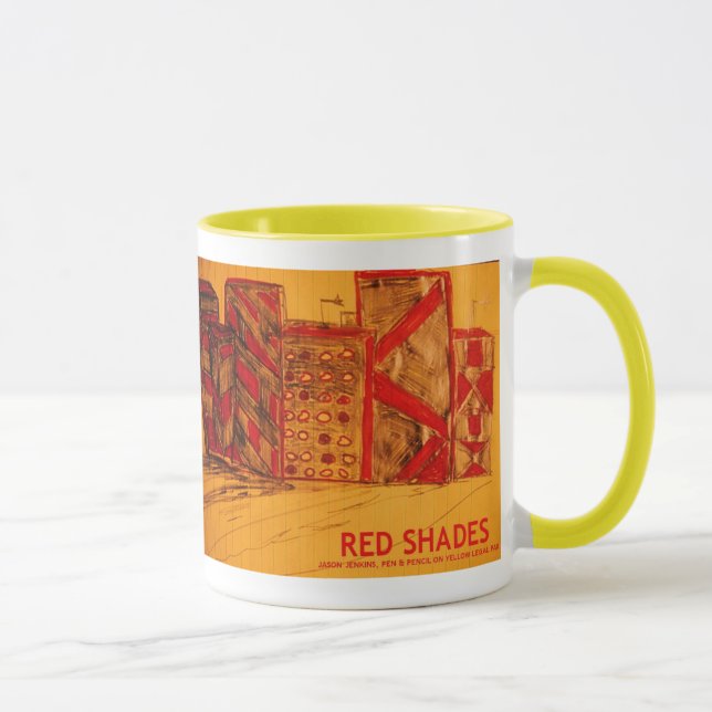 CANECA SOMBRAS VERMELHAS (Direita)