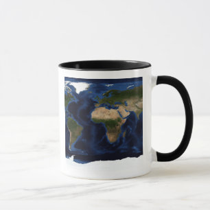 Caneca Sombreamento topográfico e batimétrico da terra do