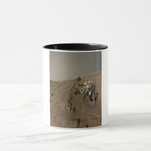 Caneca Sondagem Curiosity em Marte Paisagem Marciana Verm