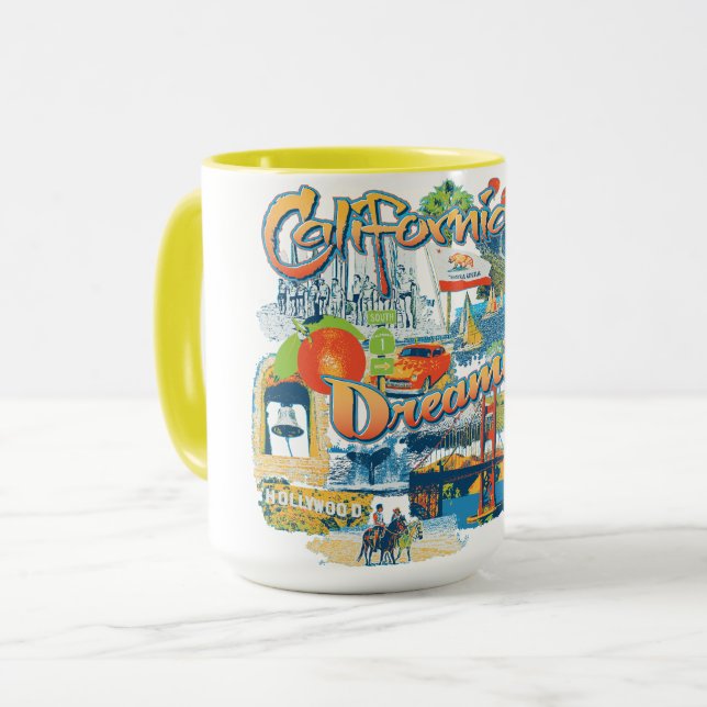 Caneca Sonhando na Califórnia (Frente Esquerda)