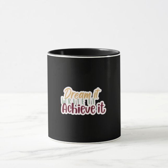 Caneca Sonhe Escreva Alcance (Centro)