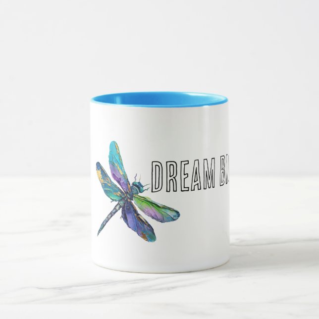 Caneca Sonho de Dragonfly em Aqua Roxo (Centro)