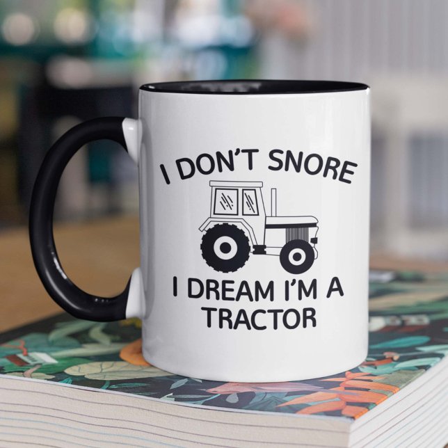 Caneca Sonho que sou um Trator Coffee Mug (Criador carregado)