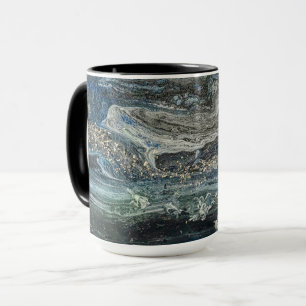 Caneca Sonhos da pintura do abstrato Oceano 20