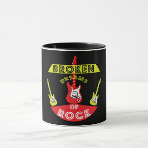 Caneca Sonhos de Violão Elétrico   Rock   Música