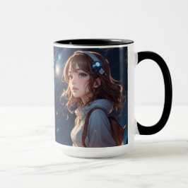 Caneca Sonhos Galácticos: Uma Viagem no Céu Brilhante