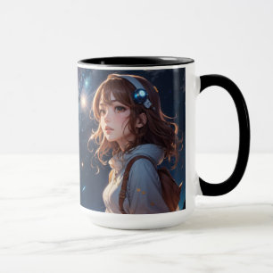 Caneca Sonhos Galácticos: Uma Viagem no Céu Brilhante