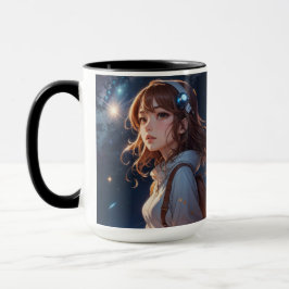 Caneca Sonhos Galácticos: Uma Viagem no Céu Brilhante