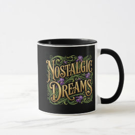 Caneca Sonhos Nostálgicos Preta