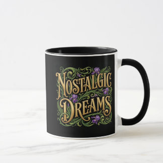 Caneca Sonhos Nostálgicos Preta