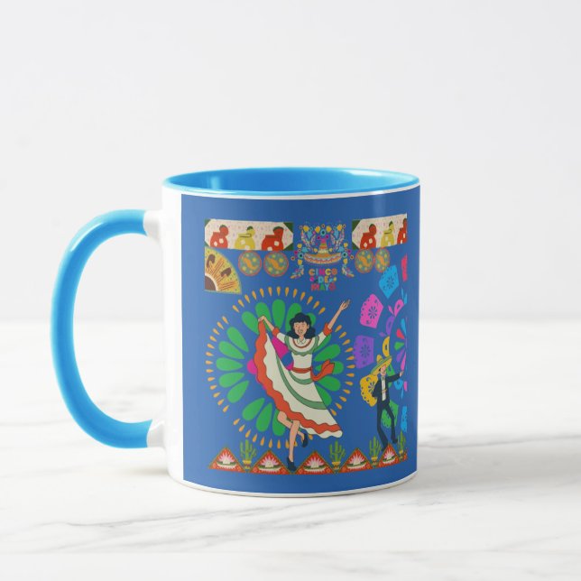 Caneca Sonhos Viva Fiesta azul (Esquerda)