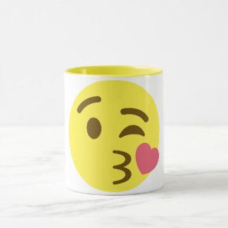 Caneca Soprando um Beijo Emoji