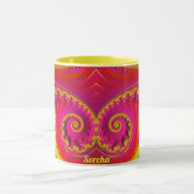 SORCHA ~ QUENTE 3D Fractal 3D - Cor - de - rosa -