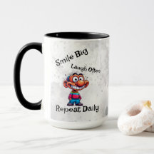 "Sorria grande, ria com frequência, repete diariam