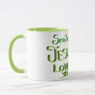 Caneca Sorria. JESUS AMA VOCÊ MUG