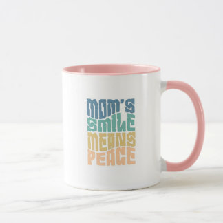 Caneca Sorriso da Mamãe Significa Paz - Verde & La