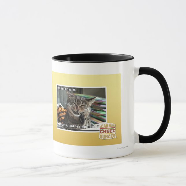 Caneca sorrisos do gato do vampiro (Direita)