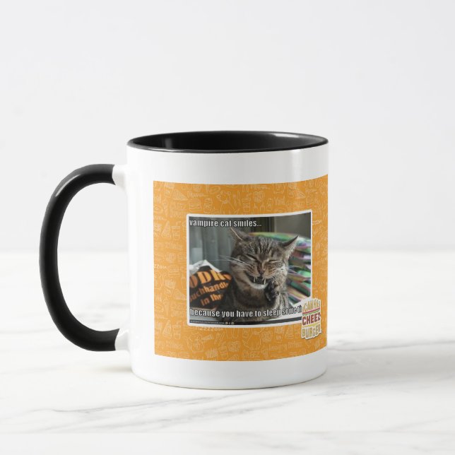 Caneca sorrisos do gato do vampiro (Esquerda)